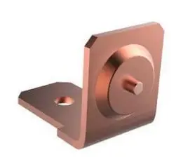 Одно Контакт заземления приварной стальной омедненный ширина контакта 6,3 мм, высота контакта 12 мм