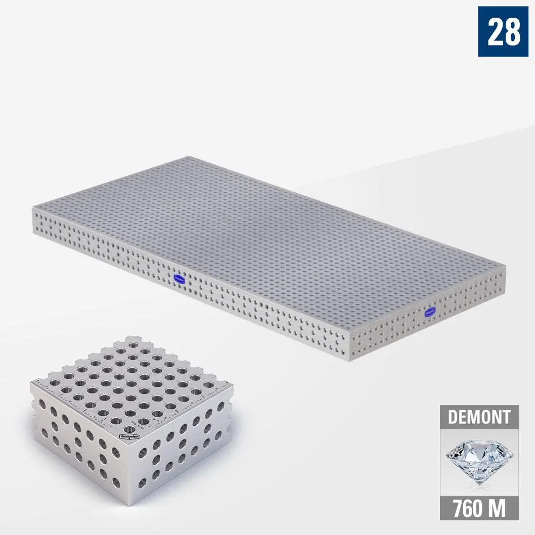 PROFI Premium LINE PP 3D Сварочный стол 3000х1500 Азотированный DEMONT 760 M Без опор PP28-01004-500