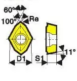 Твердосплавная сменная пластина для сверления GCMT-040204-U3