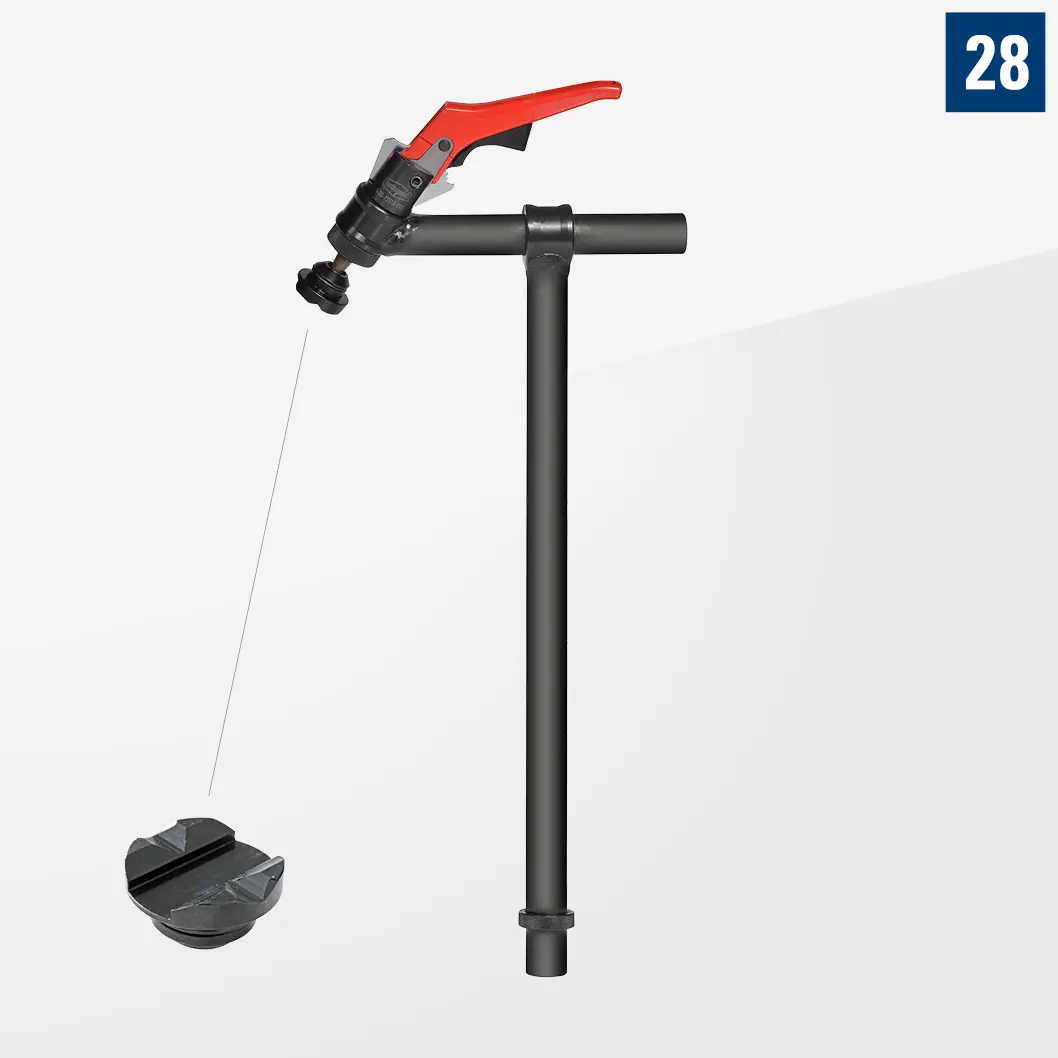 Струбцина 45° с быстрозажимным цилиндром H500 D28-07009-027