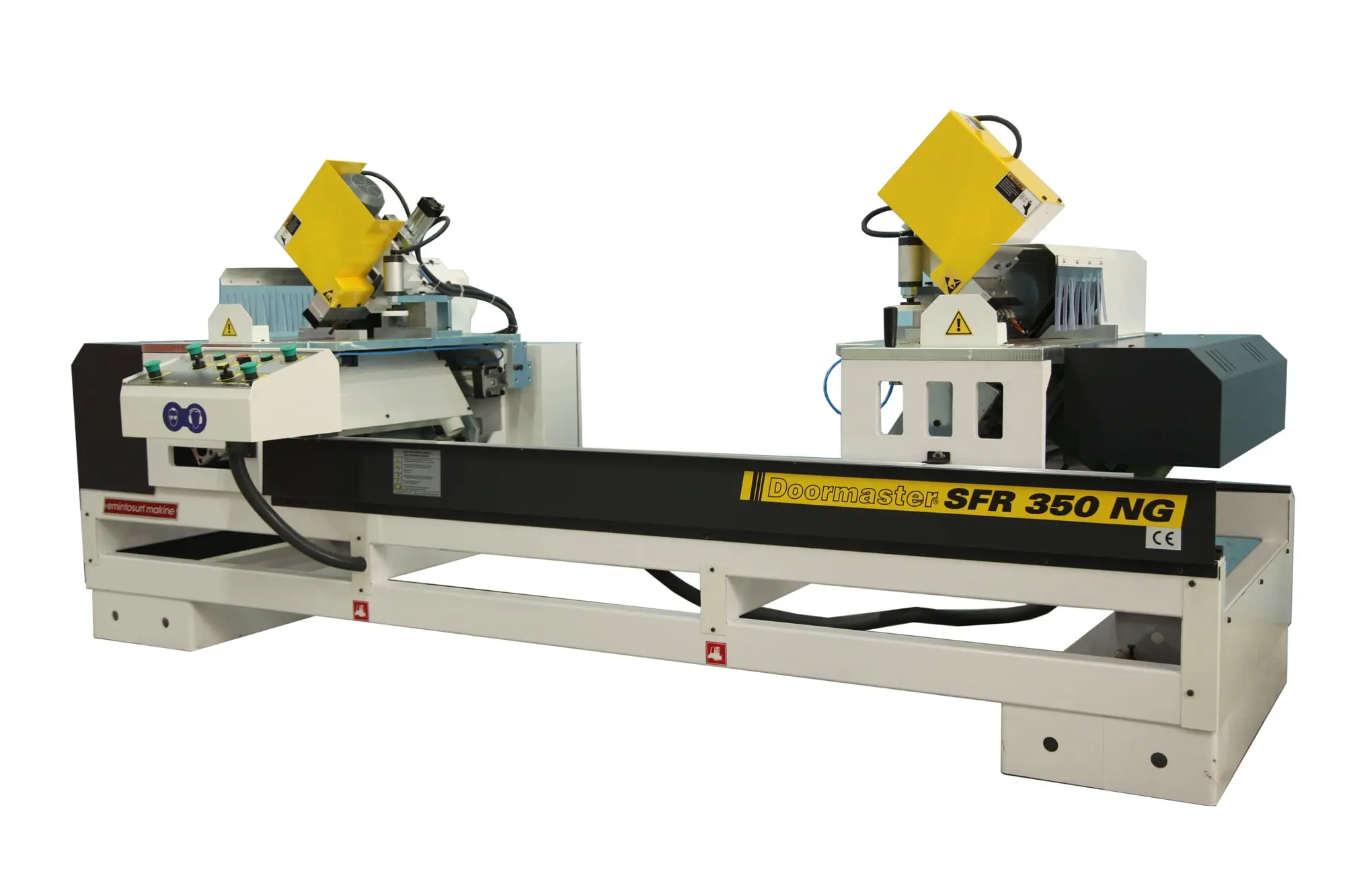 Полуавтоматический двухпильный станок для торцевания-сверления Doormaster 350 SFR NG