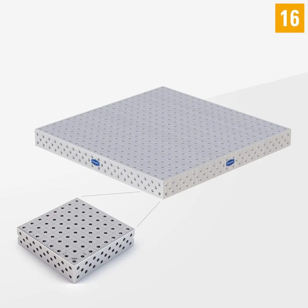 PE 3D Сварочный стол 16 1000х1000 Стандартное исполнение без опор