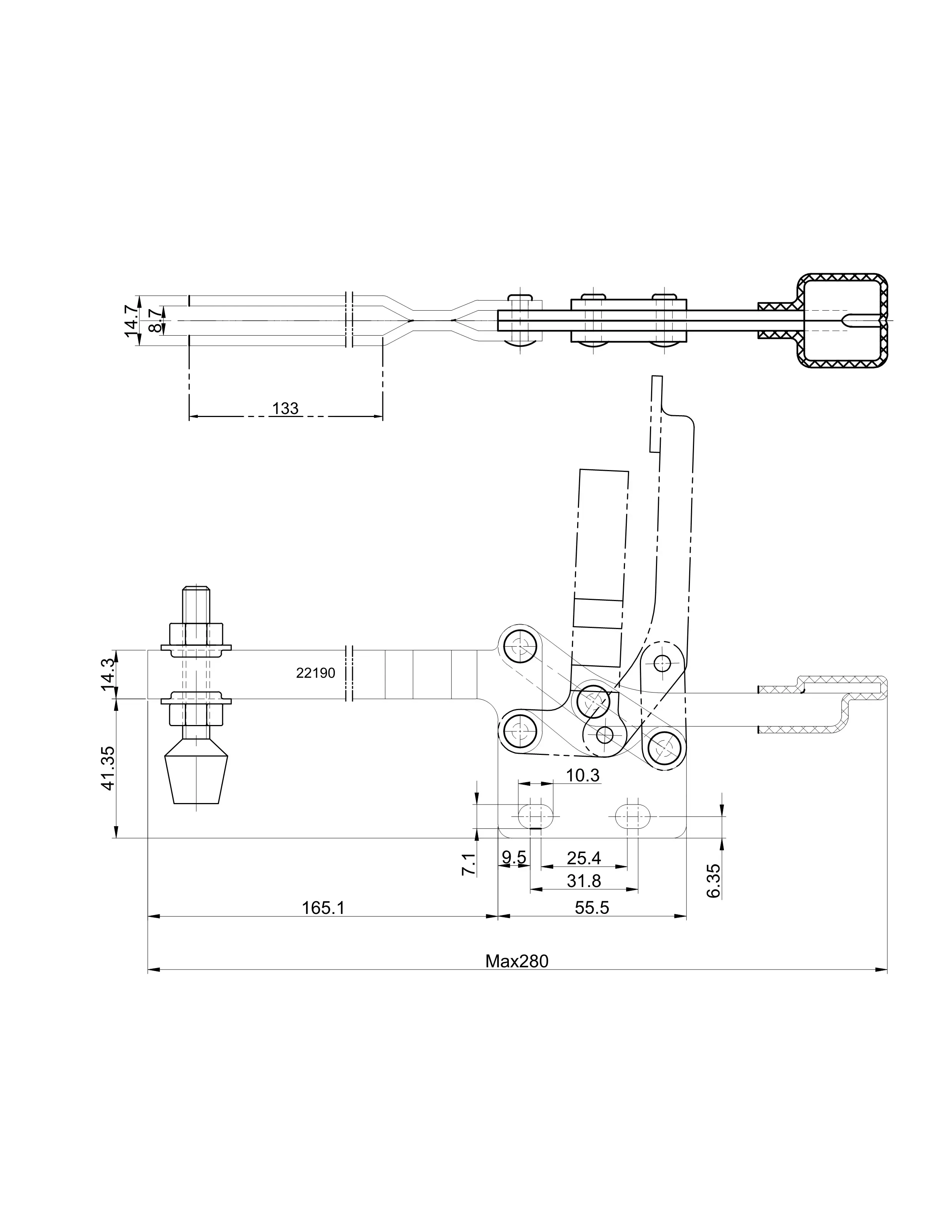 Прижим шарнирно-рычажный Арт. CH-22190