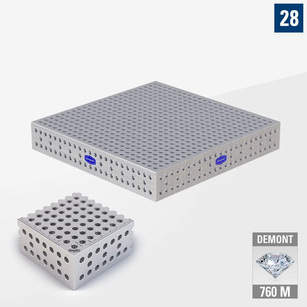 PROFI Premium LINE PP 3D Сварочный стол 1200х1200 Азотированный DEMONT 760 M Без опор PP28-01056-500