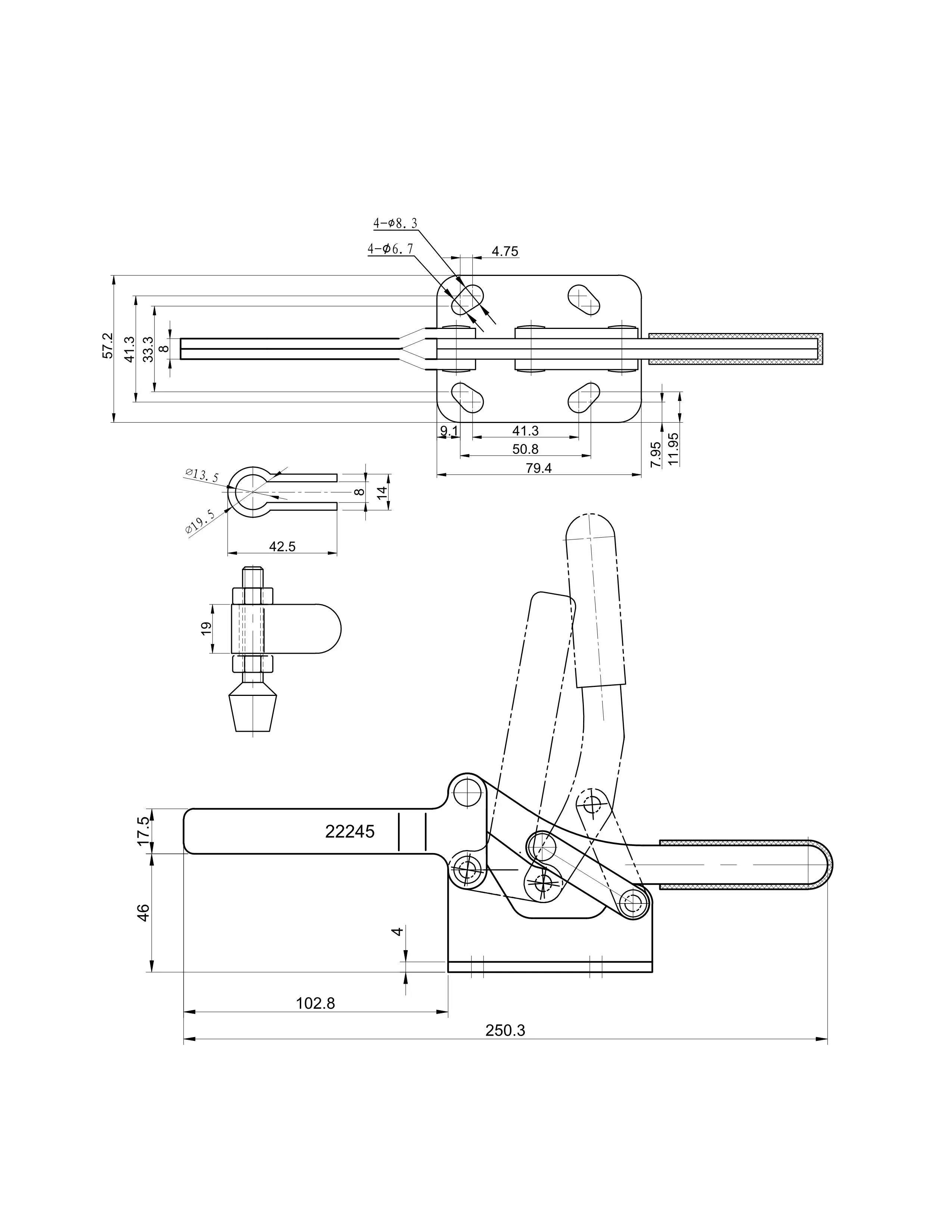 Прижим шарнирно-рычажный Арт. CH-22245
