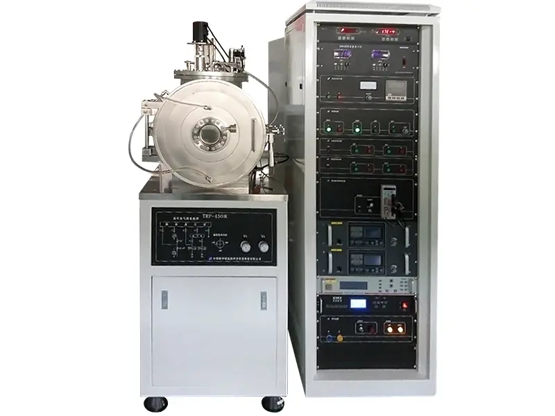 Вакуумная установка высокочастотного магнетронного напыления.