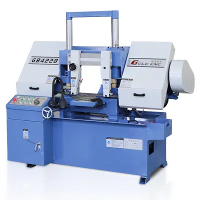 Полуавтоматический двухстоечный ленточнопильный станок по металлу GB4228