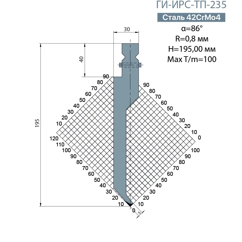 Пуансон TRUMPF ГИ-ИРС-ТП-235