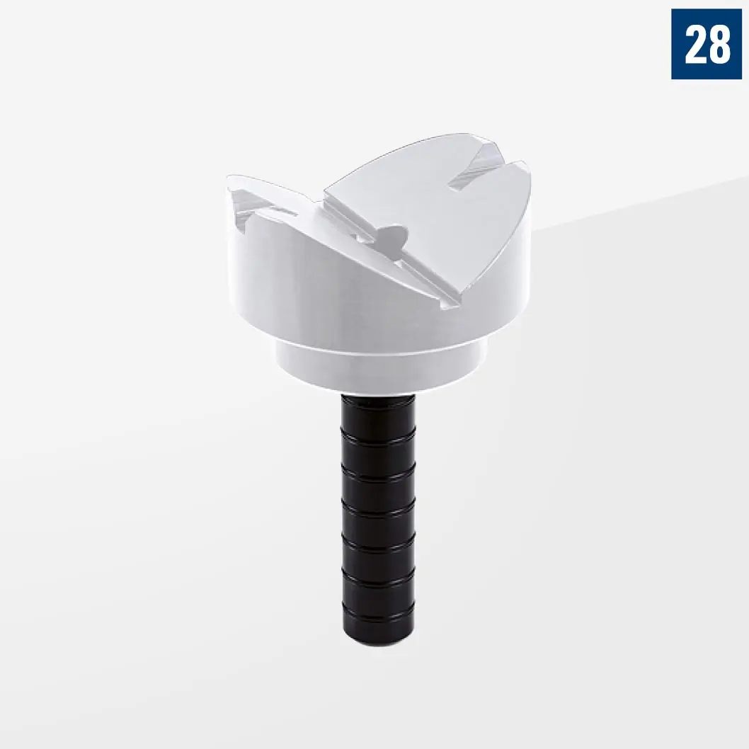 V-блок с оправкой для труб диаметром до 180 мм POM Арт. D28-09005-001