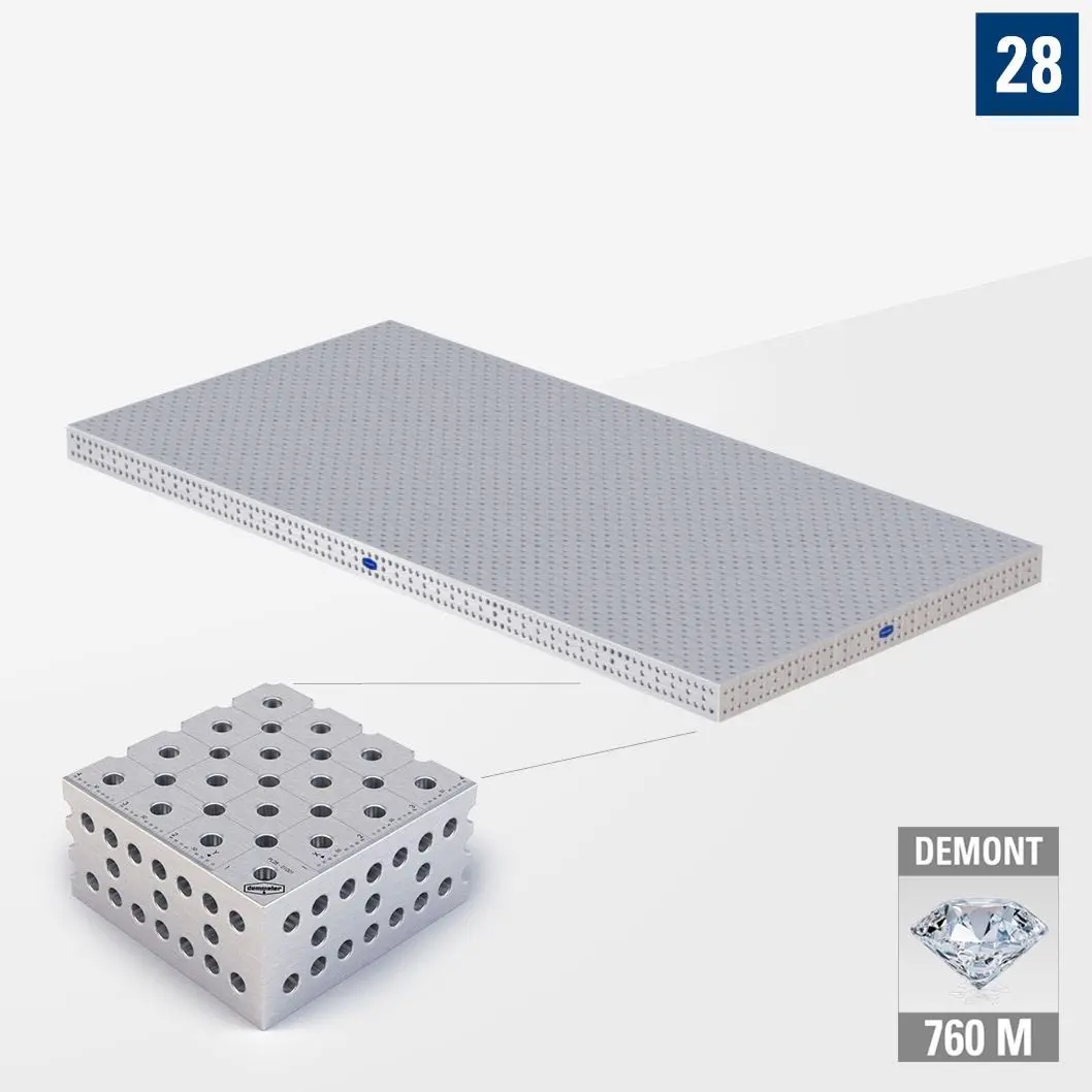 PROFIPlusLINE PL 3D Сварочный стол 28 4800х2400 Азотированный DEMONT 760 M без опор PL28-11085-500