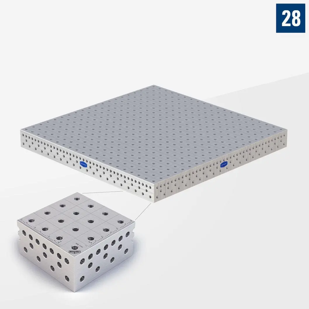 3D Сварочный стол PE28 2000х2000 Стандартное исполнение без опор PE28-01006-000