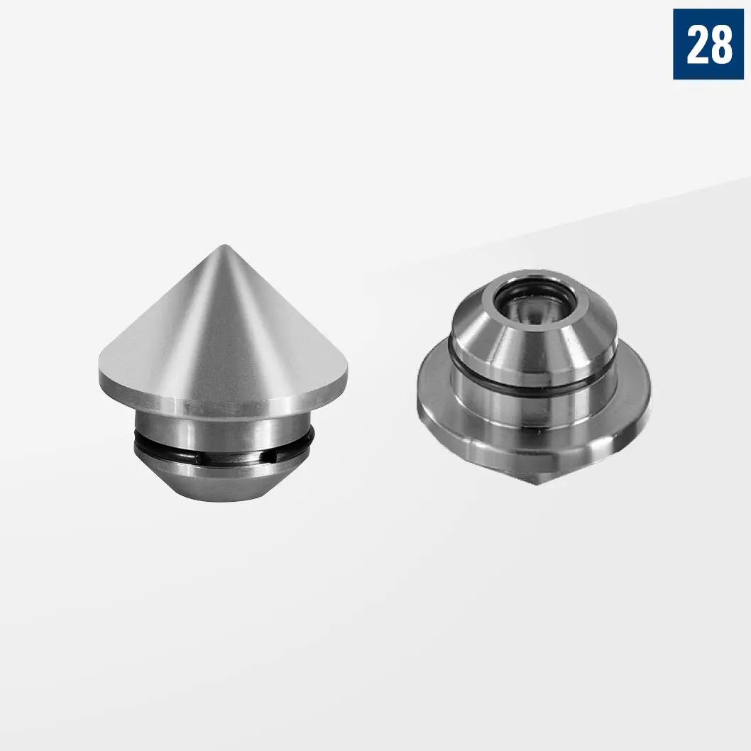 Прижимная и опорная деталь с конусом Алюминий D28-07011-029