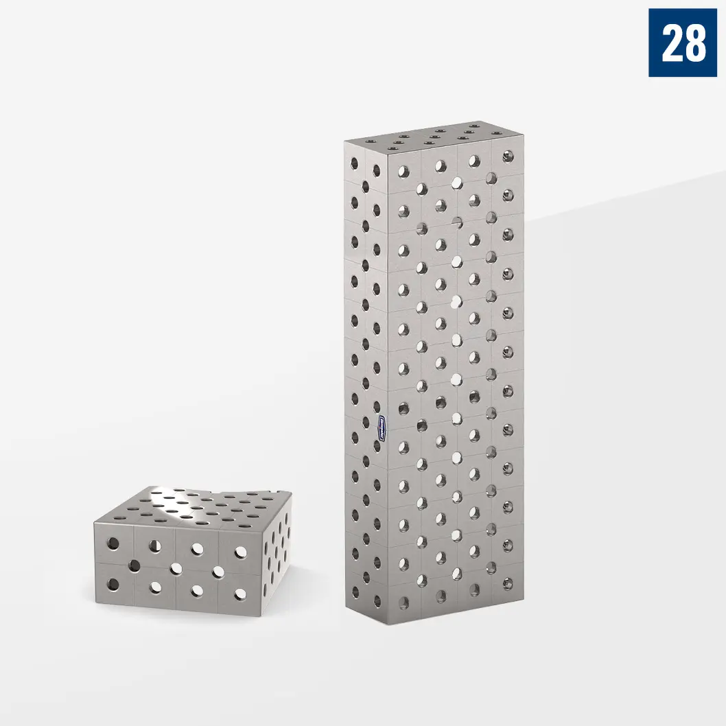 Промежуточный U-образный блок сталь Закаленный. Торцевые стороны - Диагональная сетка L1200 400х200 