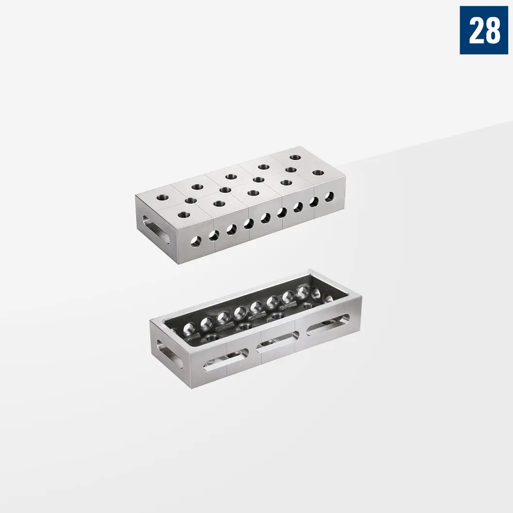 Промежуточный С-образный блок Сталь L500 200х100 Левый Арт. D28-04003-002