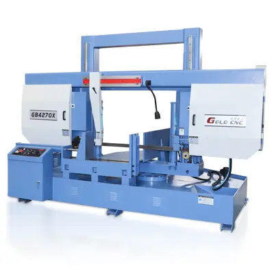 Полуавтоматический двухстоечный ленточнопильный станок по металлу GB4260X-60