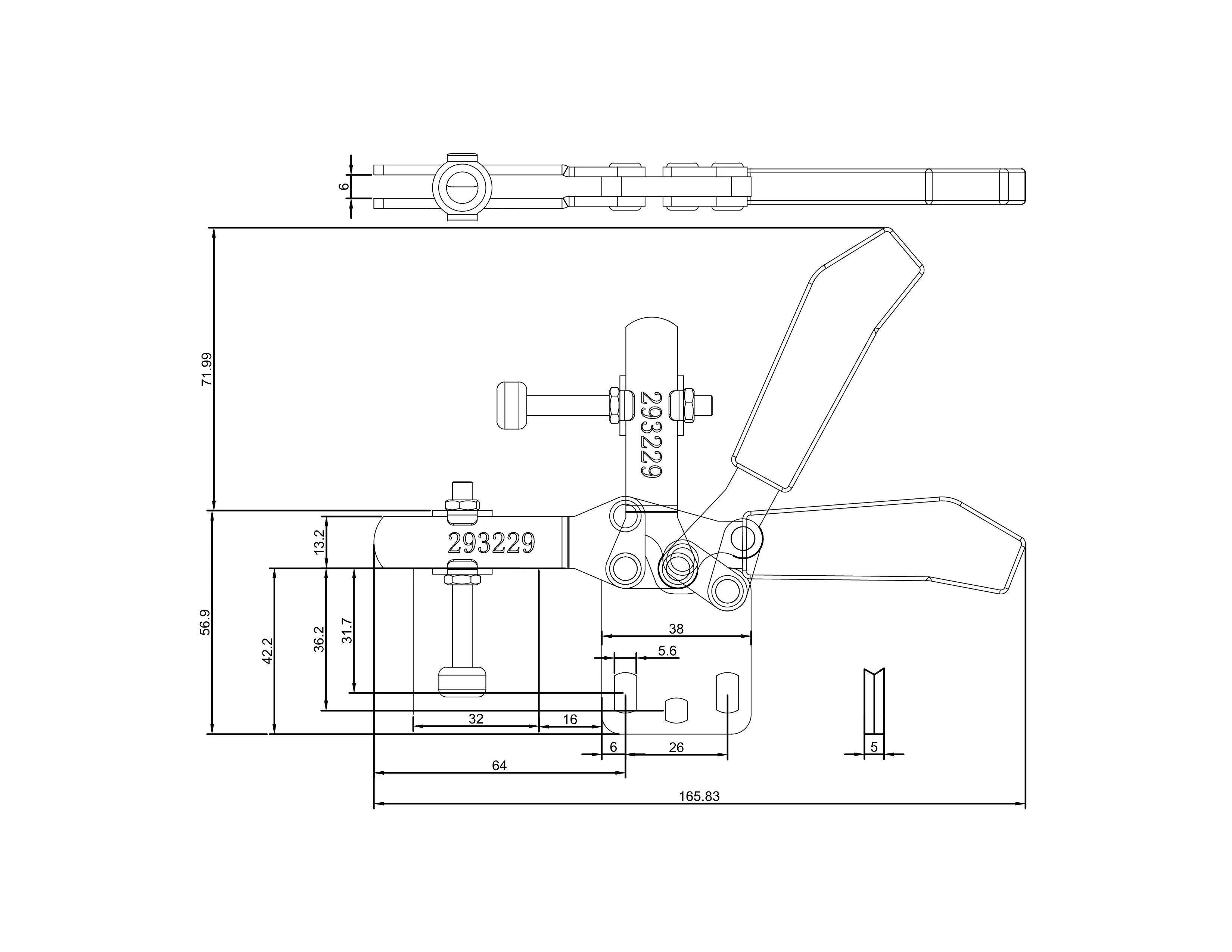 Прижим шарнирно-рычажный Арт. CH-293229