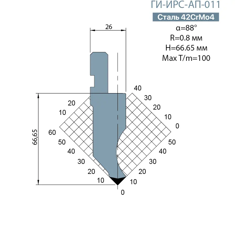 Пуансон Promecam-Amada ГИ-ИРС-AП-011