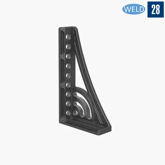 Упорный и крепежный угольник 500 G  с поворотным угольником (правый)