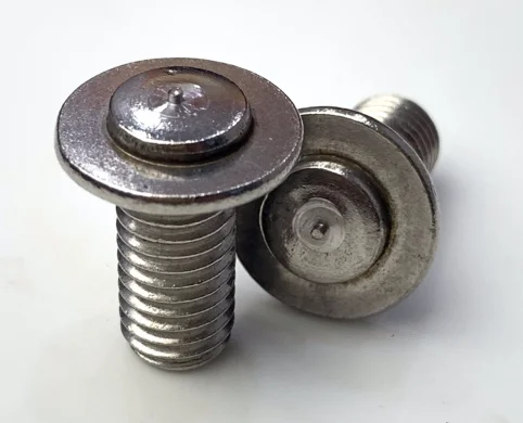 Резьбовая приварная шпилька стальная Нержавеющая M6x16 с увеличенным фланцем (болт заземления)