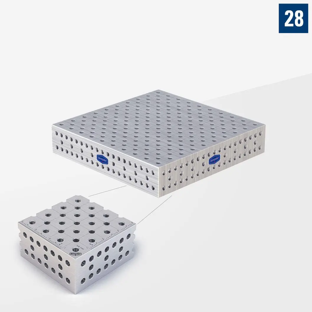 PROFIPlusLINE PL 3D Сварочный стол 28 1000х1000 Стандартное исполнение без опор PL28-01001-000