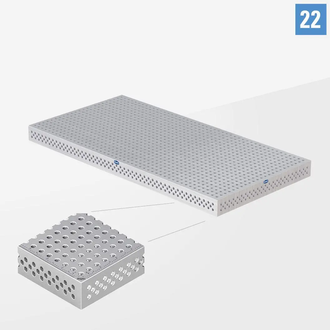 PROFIPremiumLINE PP 3D Сварочный стол 22 2400х1200 Стандартное исполнение без опор PP22-01003-000