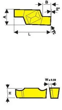 Твердосплавная сменная пластина для обработки канавок и отрезки GVR/L-300-020A