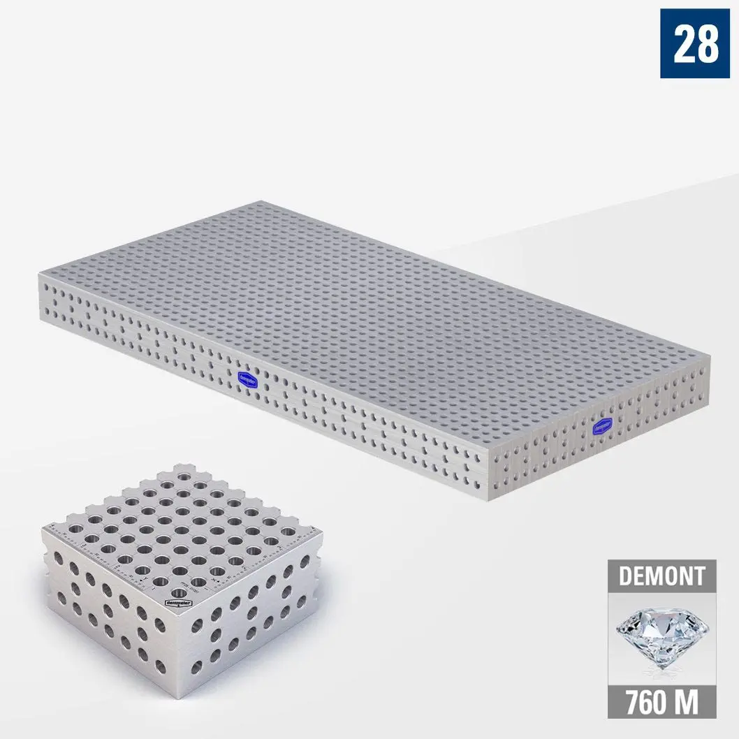 PROFI Premium LINE PP 3D Сварочный стол 2400х1200 Азотированный DEMONT 760 M Без опор PP28-01003-500