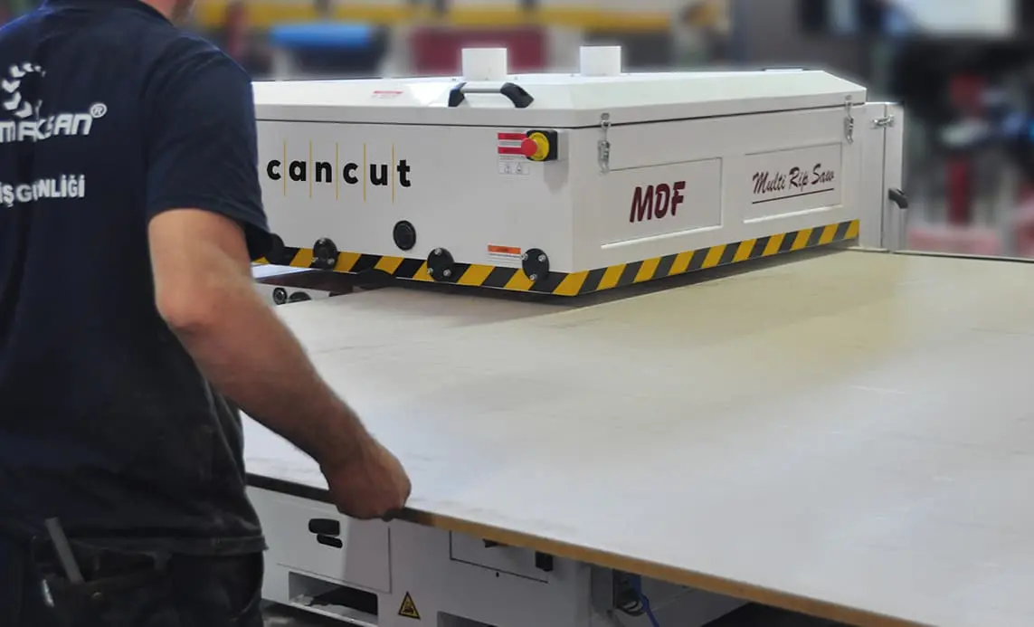 Многопильные станки для раскроя плит МС 1100