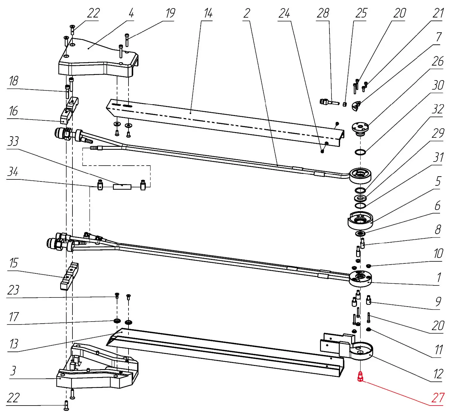 IRS-00104411 F1 Электрод вставной на Взрыв-схеме плазмотрона F1-90