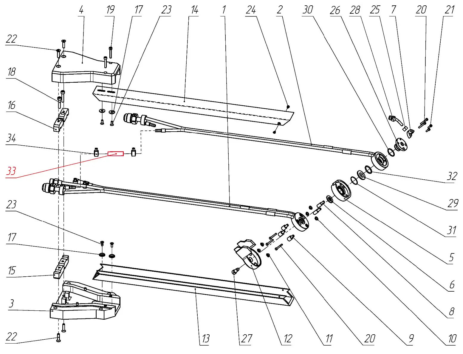 IRS-00106021 Шланг на Взрыв-схеме плазмотрона F1-45