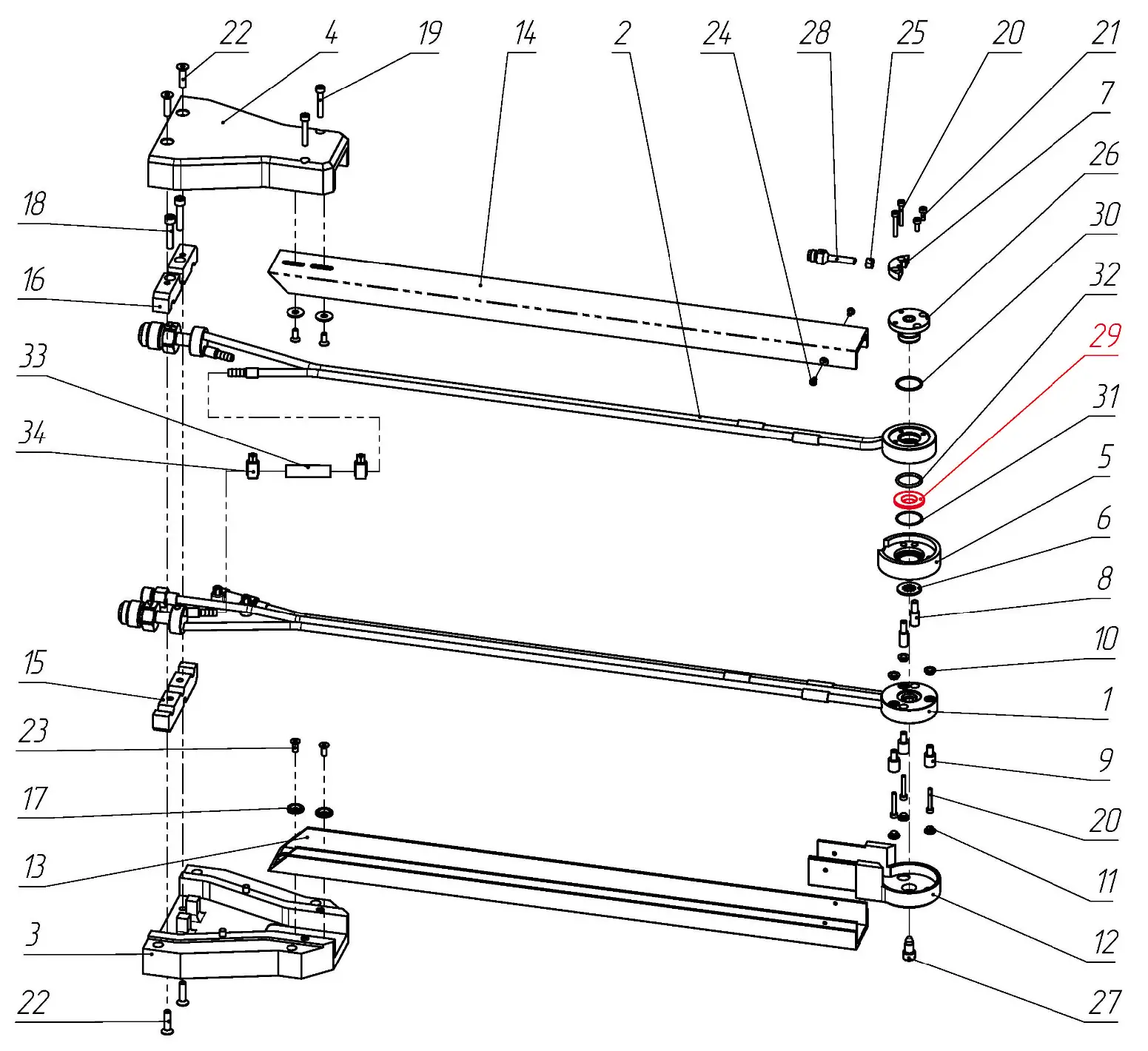 IRS-00106053 F1 Кольцо на Взрыв-схеме плазмотрона F1-90