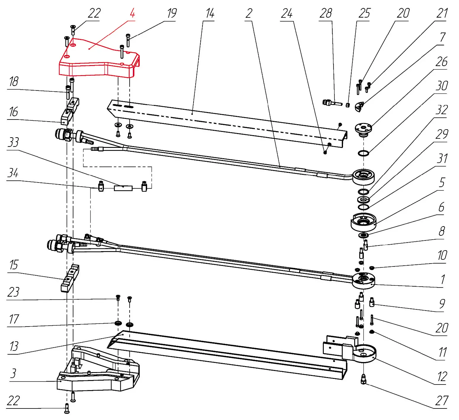 IRS-00106059 F1 Кожух верхний на Взрыв-схеме плазмотрона F1-90