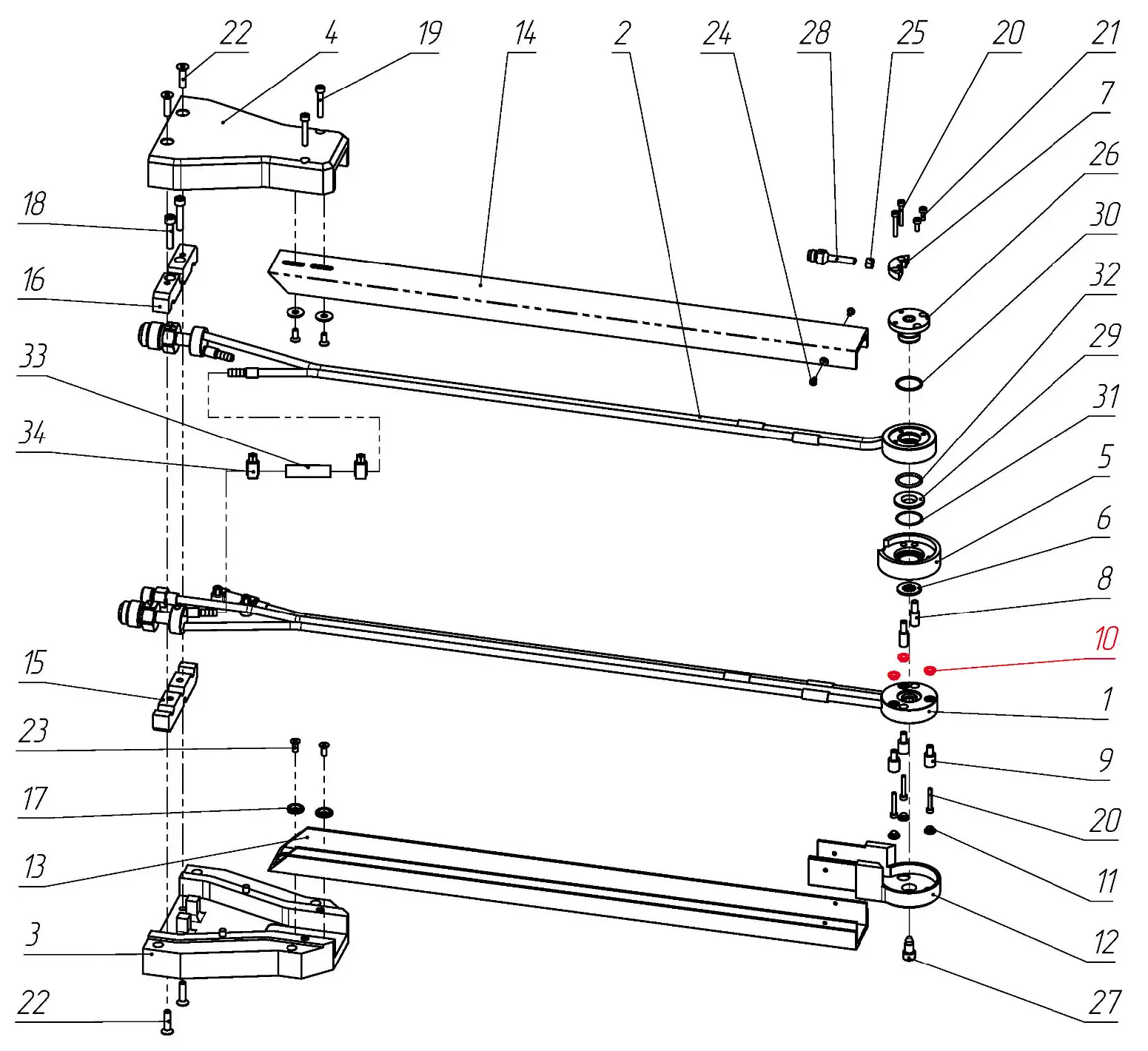IRS-00106065 F1 Вкладыш изолирующий на Взрыв-схеме плазмотрона F1-90