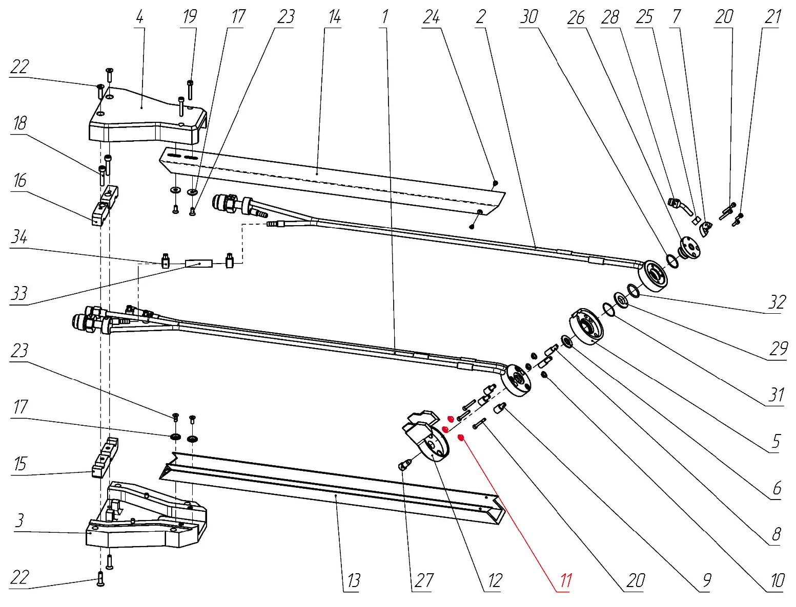 IRS-00106066 F1 Заглушка изолятора на Взрыв-схеме плазмотрона F1-45