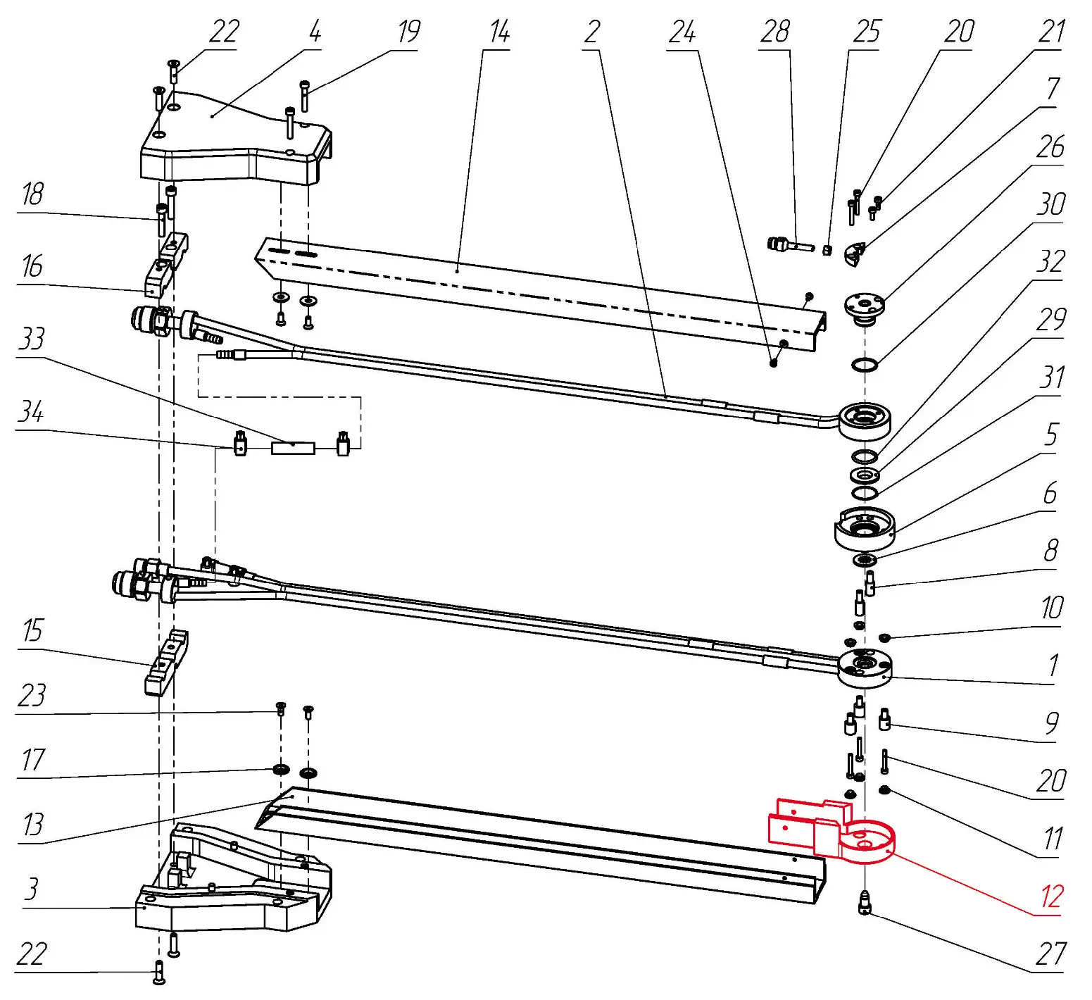 IRS-00106073 F1-90 Кожух защитный на Взрыв-схеме плазмотрона F1-90
