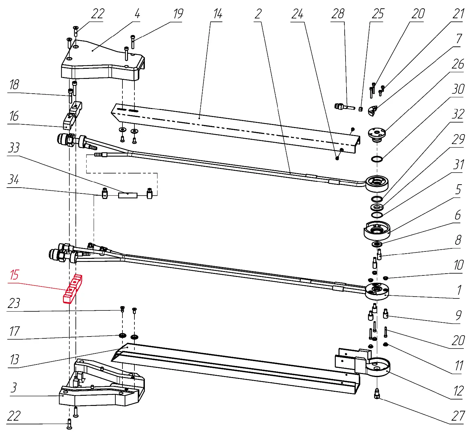 IRS-00106078 F1 Обойма нижняя на Взрыв-схеме плазмотрона F1-90