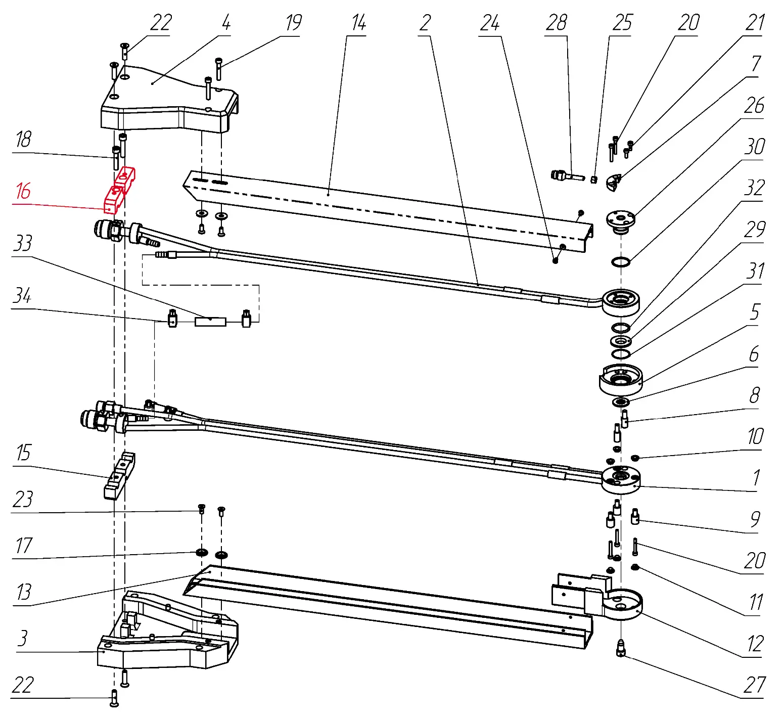 IRS-00106083 F1 Обойма верхняя на Взрыв-схеме плазмотрона F1-90