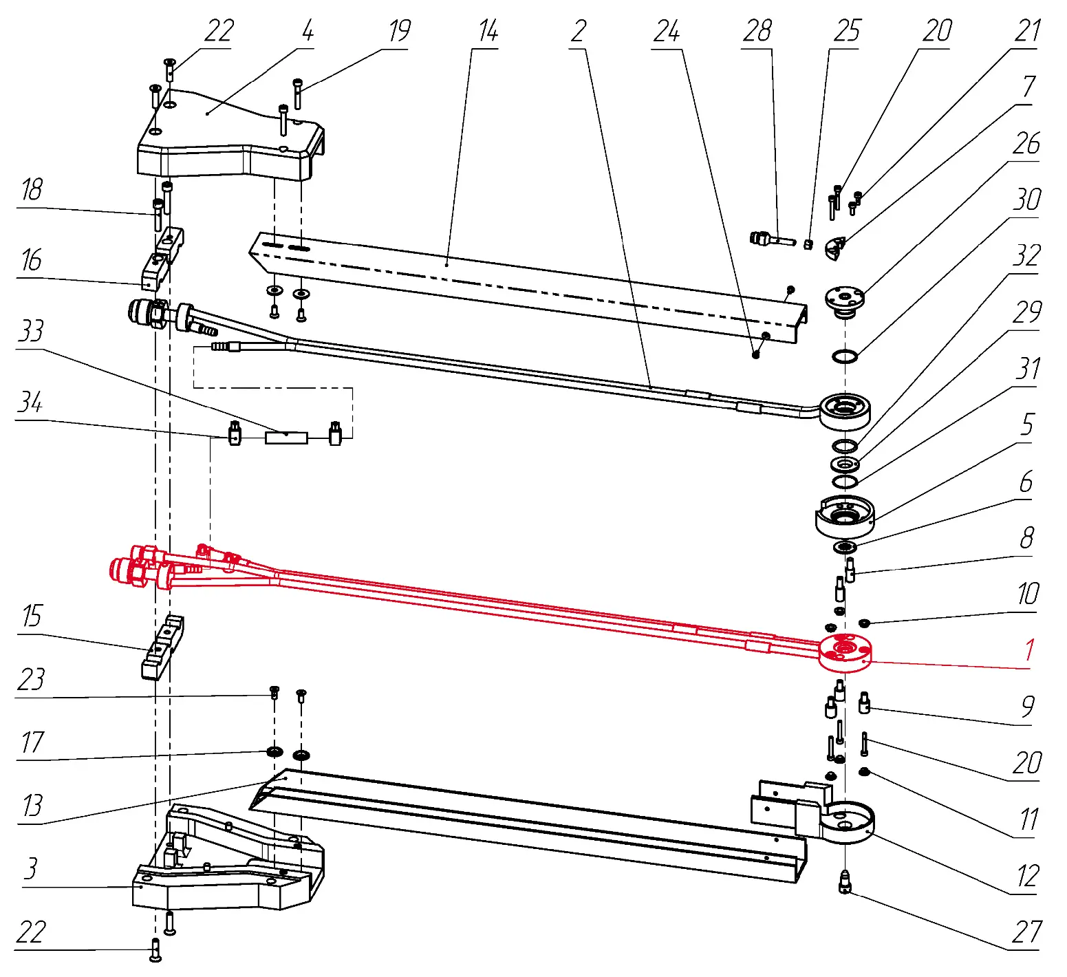 IRS-00106099 F1-90-495 Модуль катода на Взрыв-схеме плазмотрона F1-90
