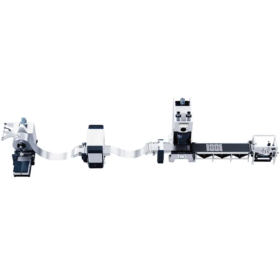 Высокоточная автоматическая линия размотки правки и штамповки MDL-2/10-600. Ширина рулона 600 мм
