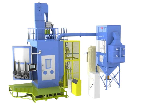 Установка по дробеструйной обработке в сборе