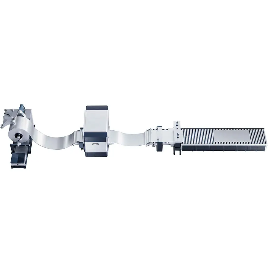 Высокоточная автоматическая линия размотки правки и резки MDR-2/10-600. Ширина рулона 600 мм