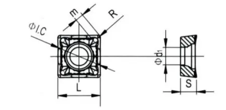 Твердосплавная токарная пластина SCGT-09T304-LH
