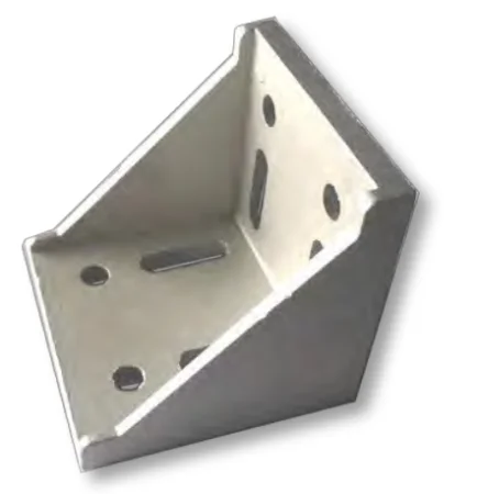 Прямоугольный соединитель усиленный 80х80-8 для алюминиевых профилей, ALF-RC8080-8