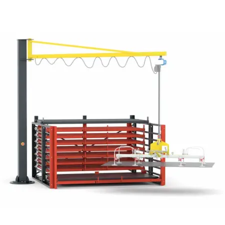 Системы хранения металла с вакуумной траверсой