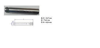 Нижний инструмент (матрица) длиной 76,0 мм для втулки DSOS-M3 Арт. 10-109-M3L