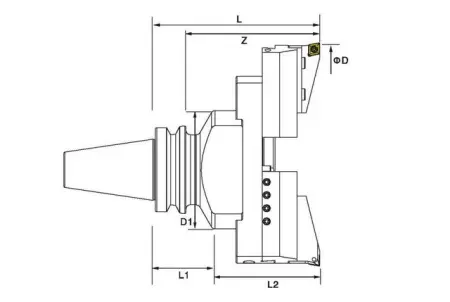 Черновая расточная головка для больших диаметров BT-RW690A-210