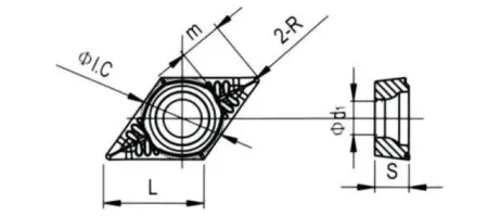 Твердосплавная токарная пластина DCGT-11T312-LH