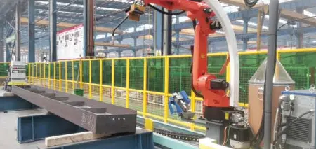 Напольный роботизированный сварочный комплекс рельсового типа