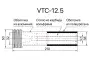 Сопло пескоструйное Вентури SandBlue VTC-12.5, карбид вольфрама, 12,5х210