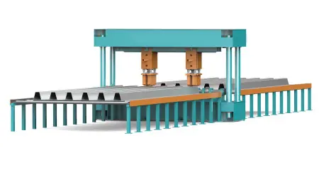 Правильная машина для П-образных рёбер и нижней плиты (холодная/горячая правка)